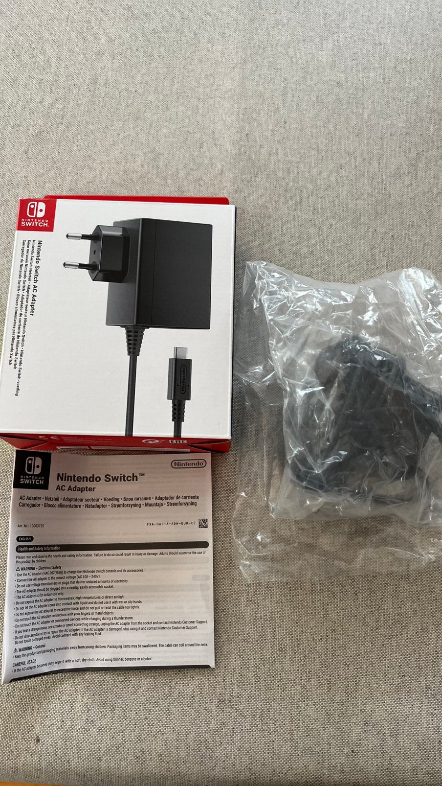 Chargeur pour Nintendo Switch, Consoles de jeu & Jeux vidéo, Enlèvement ou Envoi, Comme neuf