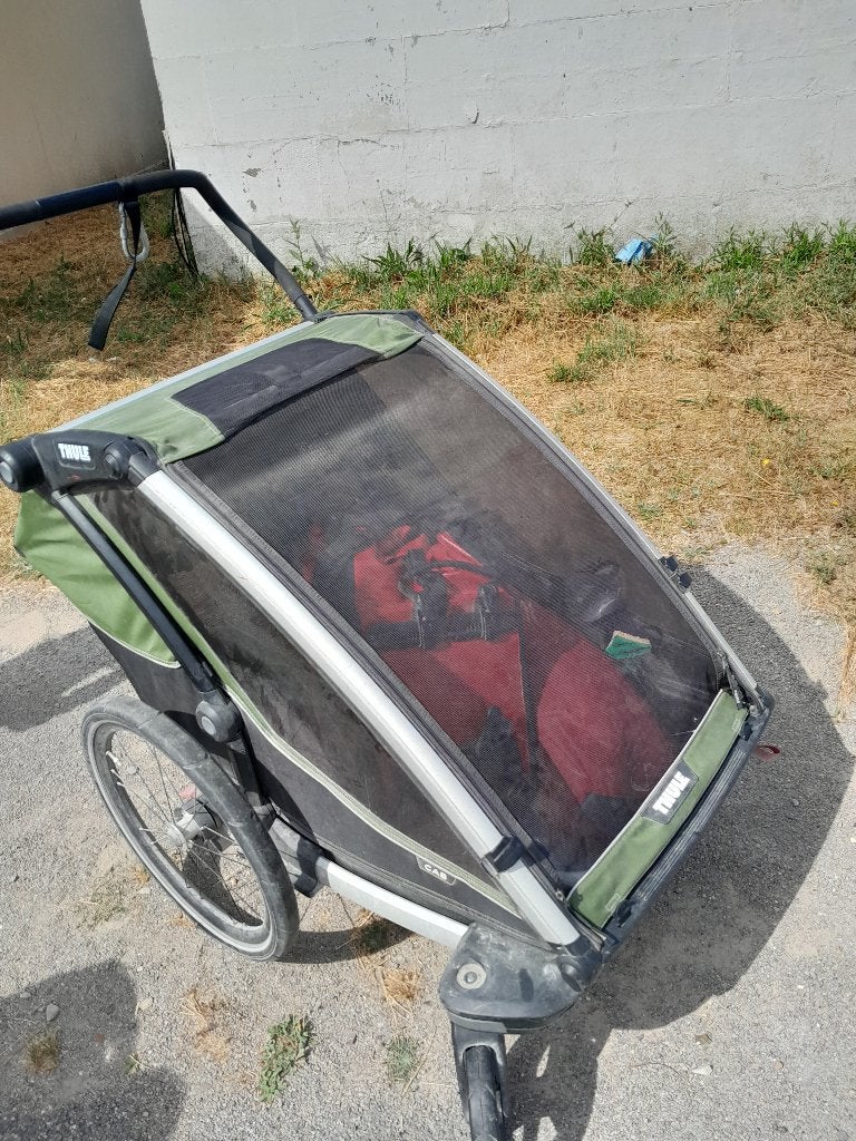 Charrette vélo Thule Chariot Cab 2, Ophalen, Opvouwbaar, 20 tot 40 kg, Zo goed als nieuw
