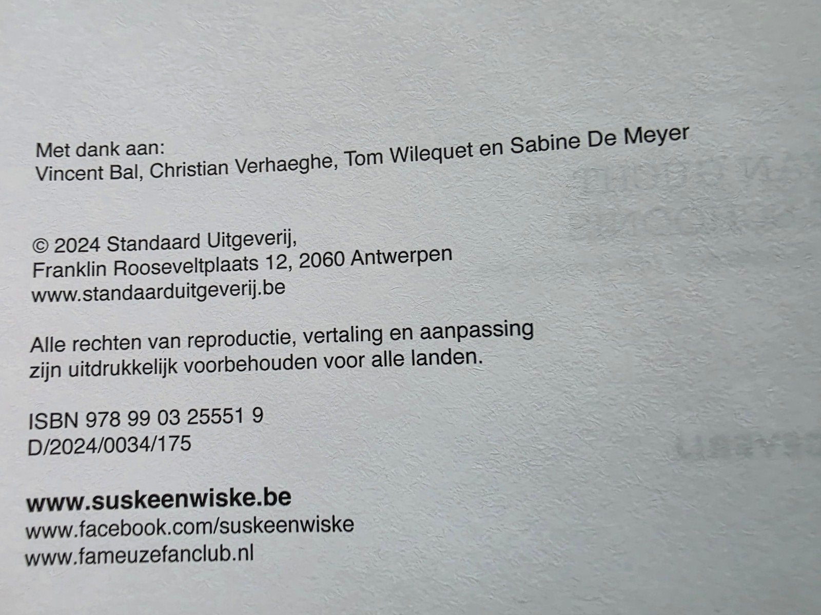 Strip Hardcover: Suske en wiske: De schakende Schim, Ophalen of Verzenden, Zo goed als nieuw