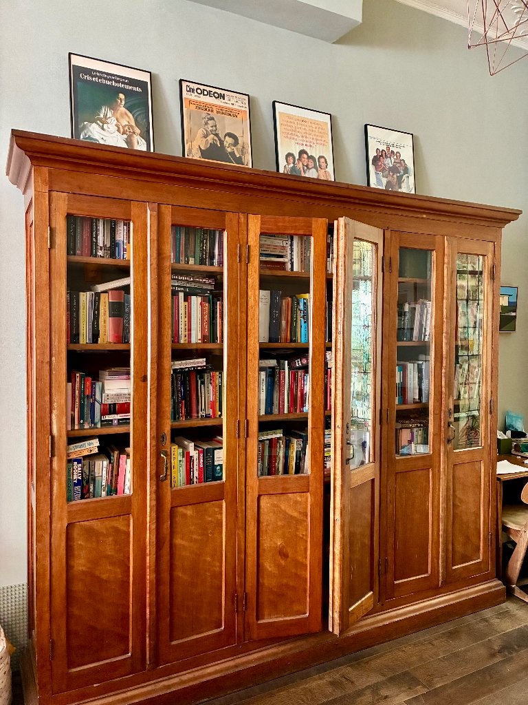 Boekenkast Eik, Enlèvement, Comme neuf, 200 cm ou plus, 200 cm ou plus