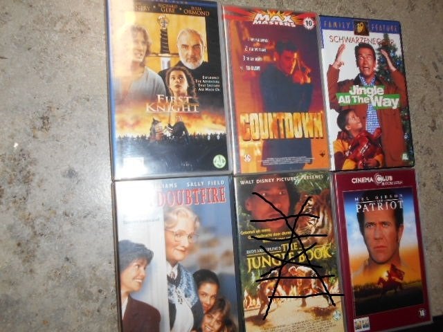 VHS Top-films / 3 voor 5 € / 7 voor 10 €, Ophalen of Verzenden, Zo goed als nieuw, VHS