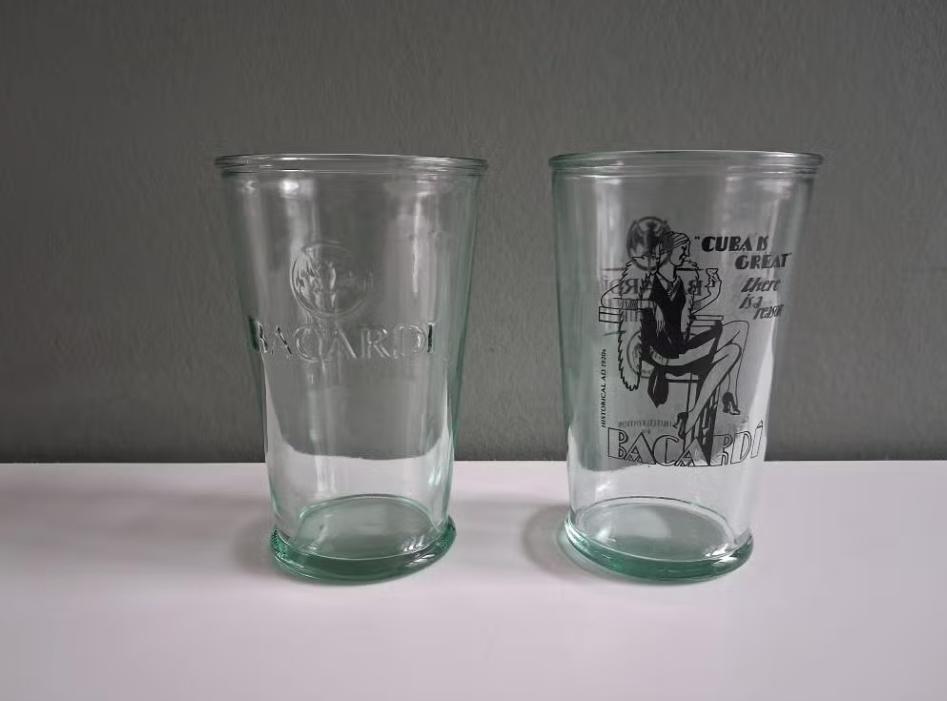 2 Bacardi glazen, Verzamelen, Ophalen, Nieuw