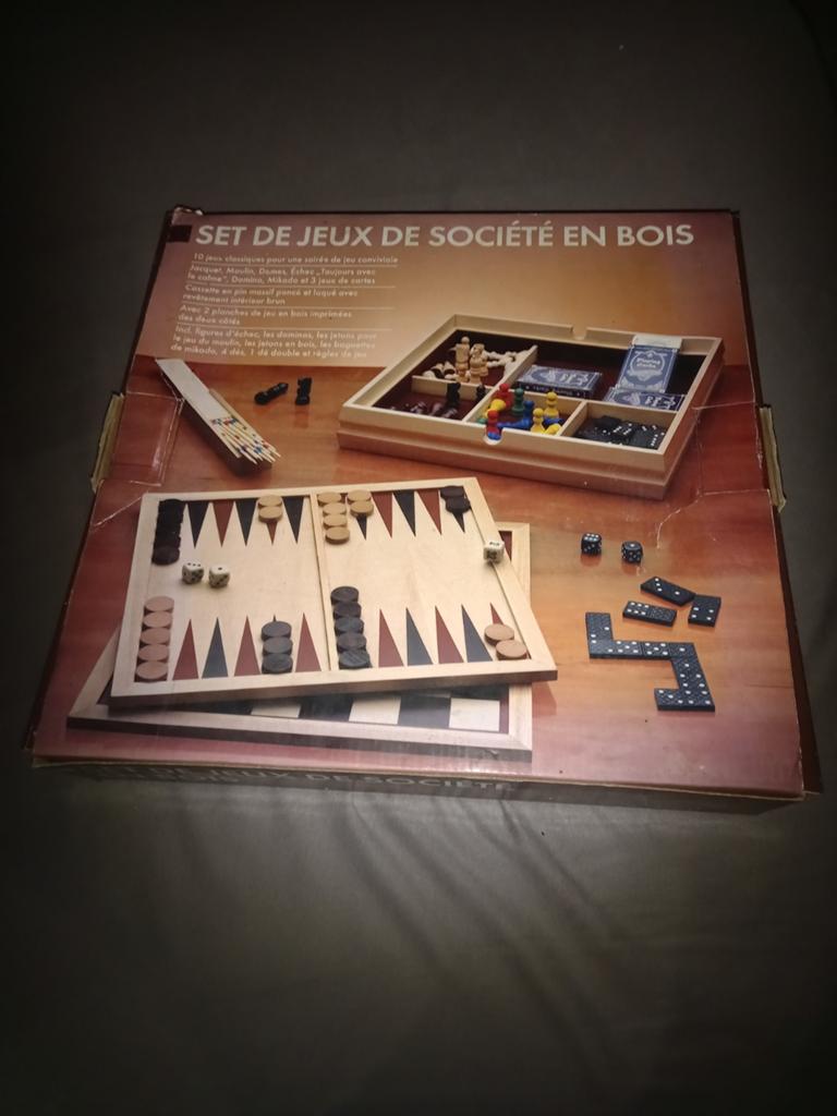 Jeux société multi jeux dames,échecs,domino,petits cheveux, Hobby & Loisirs créatifs