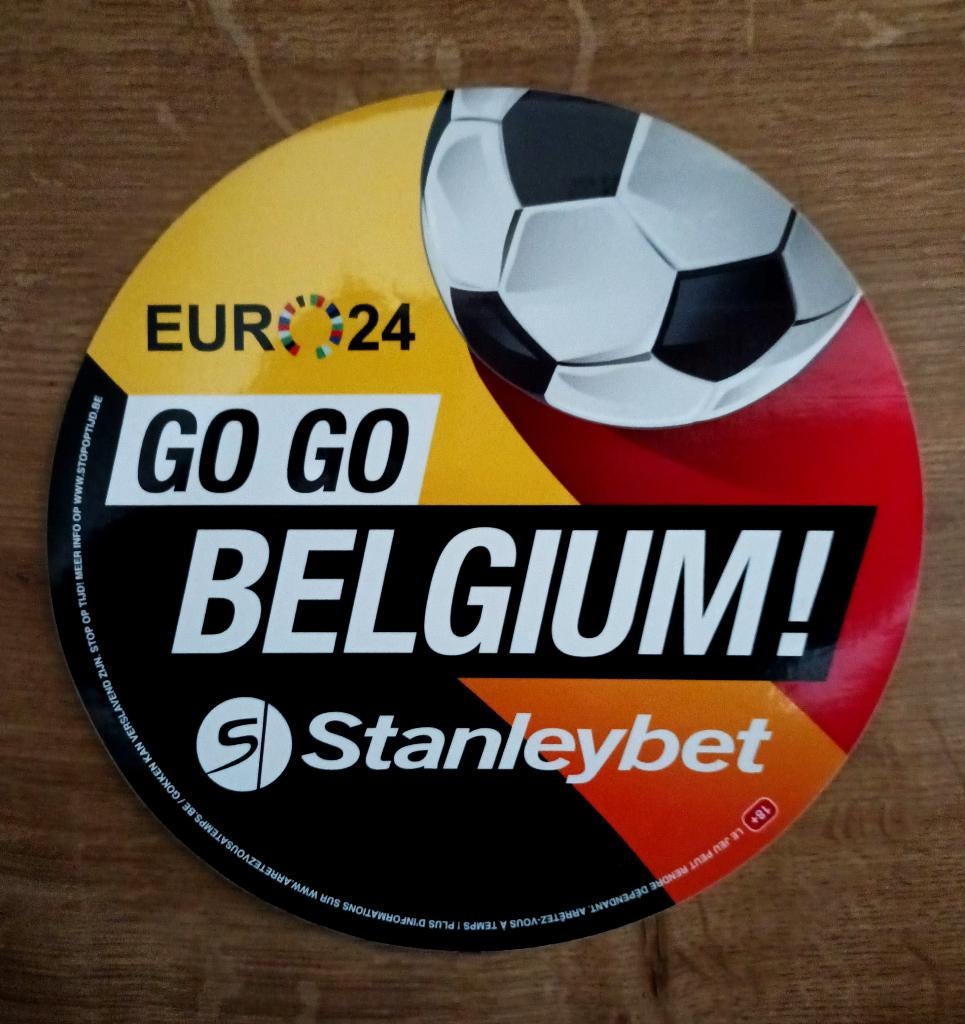 Sticker Go Go Belgium - EURO 2024, Verzenden, Nieuw, Sport