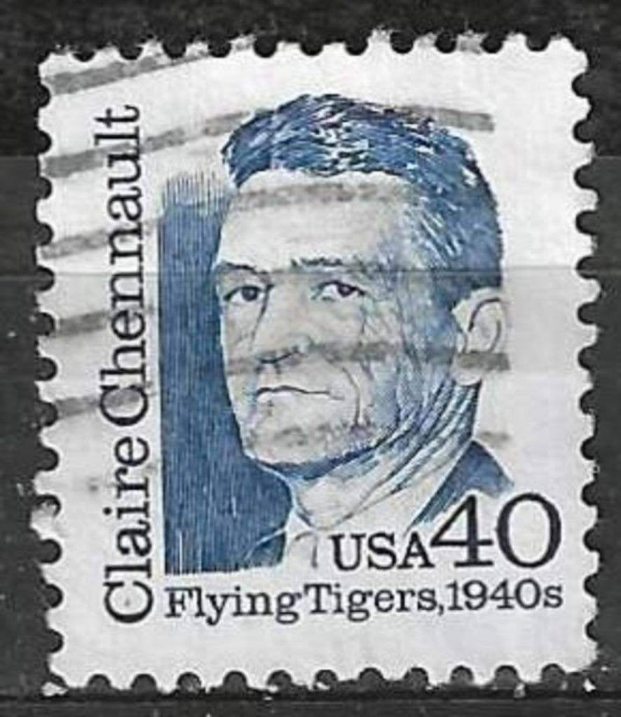 États-Unis 1990 - Yvert 1921 - Claire Lee Chennault (ST), Envoi, Affranchi