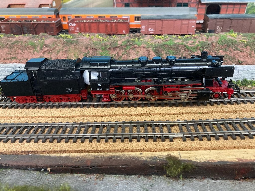 Fleischmann 4175 stoomloc DB BR 50, Hobby en Vrije tijd, Gebruikt, Fleischmann, Ophalen of Verzenden, Analoog