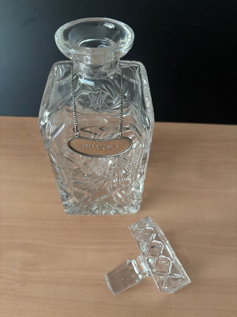 kristallen whisky karaf, Verzenden