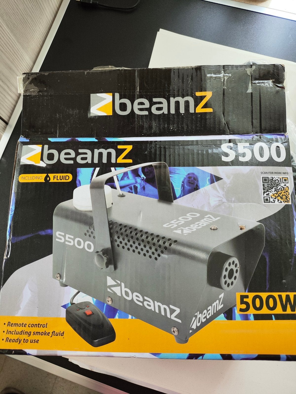 beamz s500 rookmachine, Muziek en Instrumenten, Ophalen, Nieuw, Rookmachine