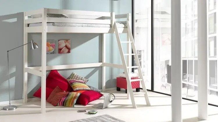 bed hoogslaper: mezzanine bed vipack pino, Enlèvement, Lit mezzanine