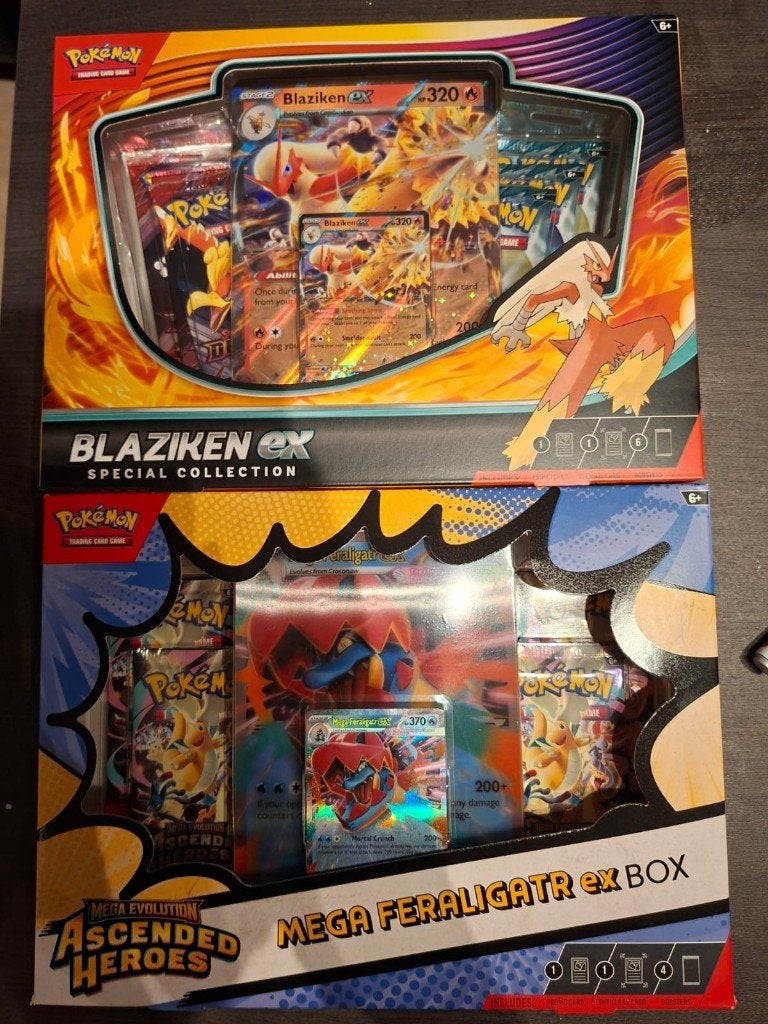 Ascended heroes feraligatr + blaziken special collection box, Ophalen of Verzenden, Nieuw, Boosterbox