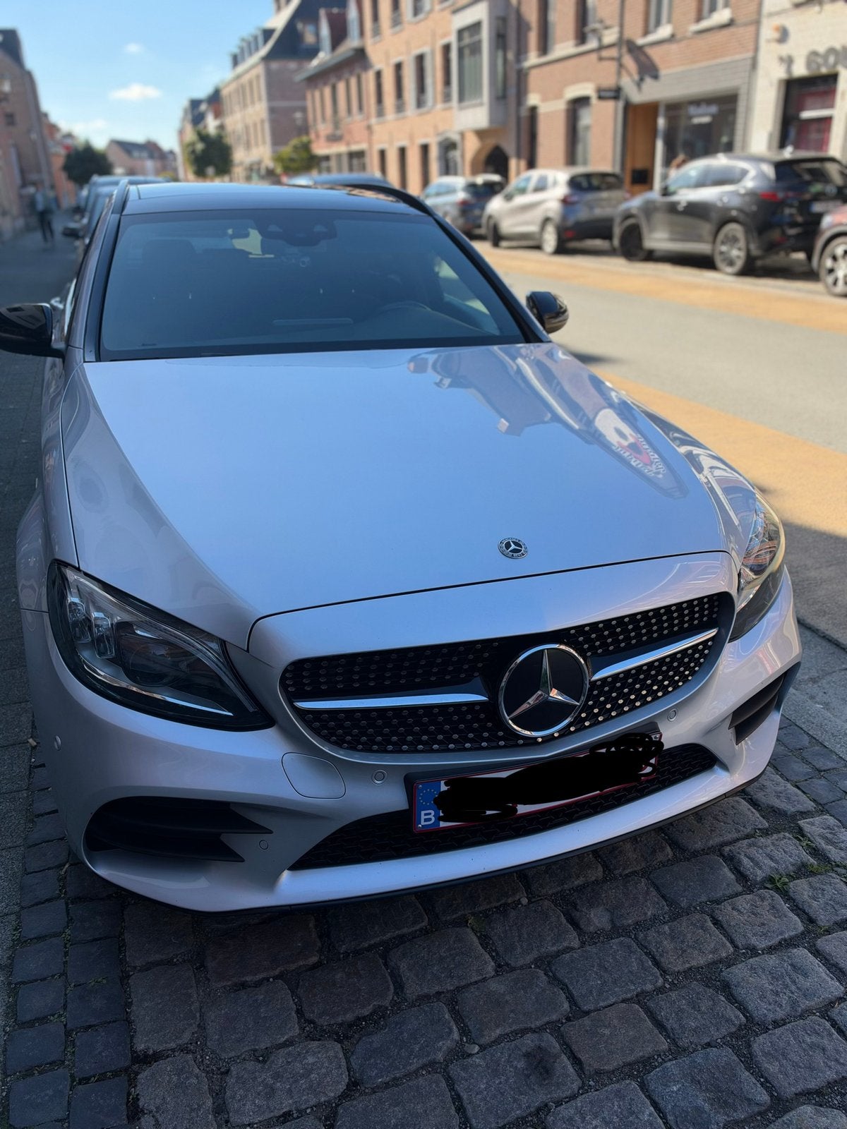 Mercedes C300DE, Autos, Cuir, Argent ou Gris, Achat, Euro 6