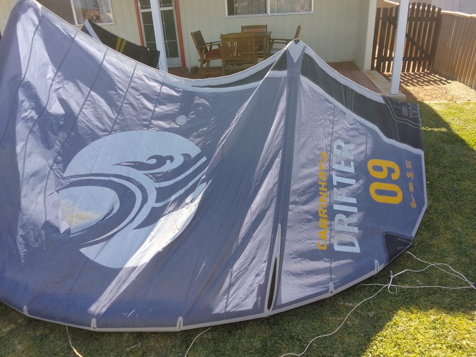 cabrinha drifter 9m, Watersport en Boten, Kitesurfen, Ophalen, Gebruikt, 9 m², Geen board