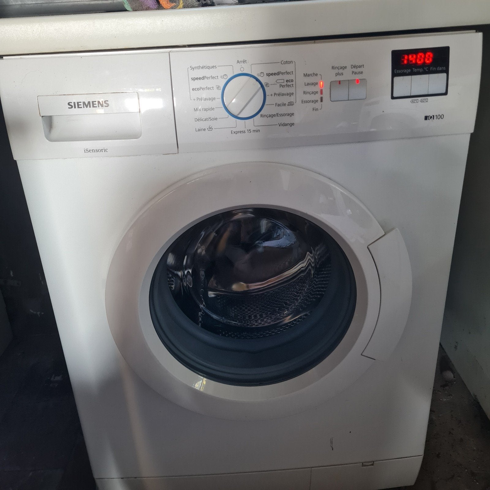 wasmachine Siemens iq reeks, Ophalen