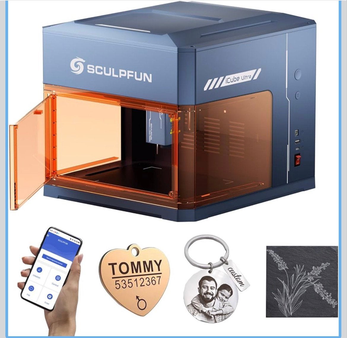Sculpfun iCube Ultra 12W mais1.2W IR Dual Laser -, Ophalen, Zo goed als nieuw