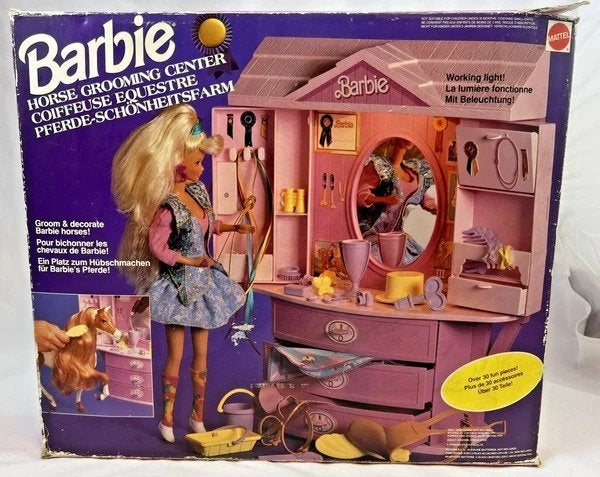 Mattel Barbie Horse Grooming Center #1387 OVP Vintage 1991, Verzenden, Zo goed als nieuw, Barbie