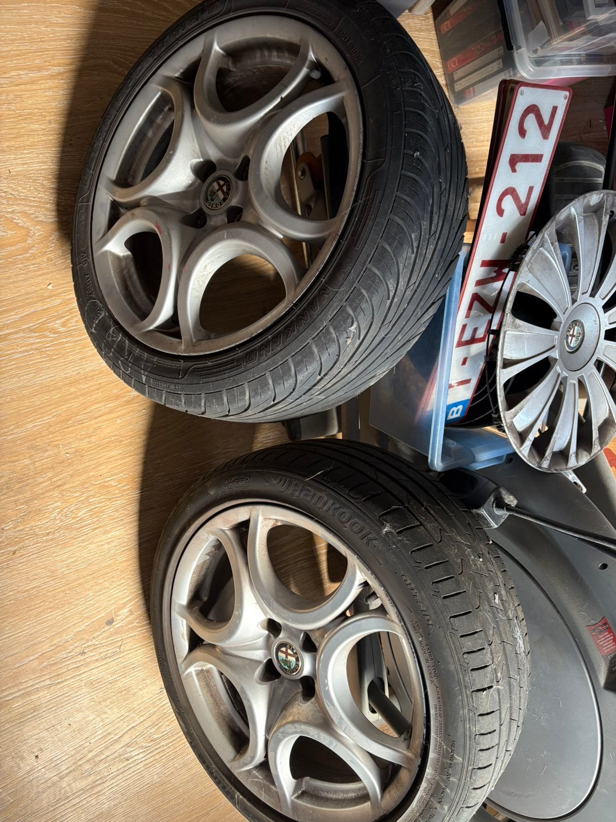 4 jantes alu d’origine  Alfa Romeo 17 pouces, Autos : Pièces & Accessoires, Enlèvement, 17 pouces, Jante(s)