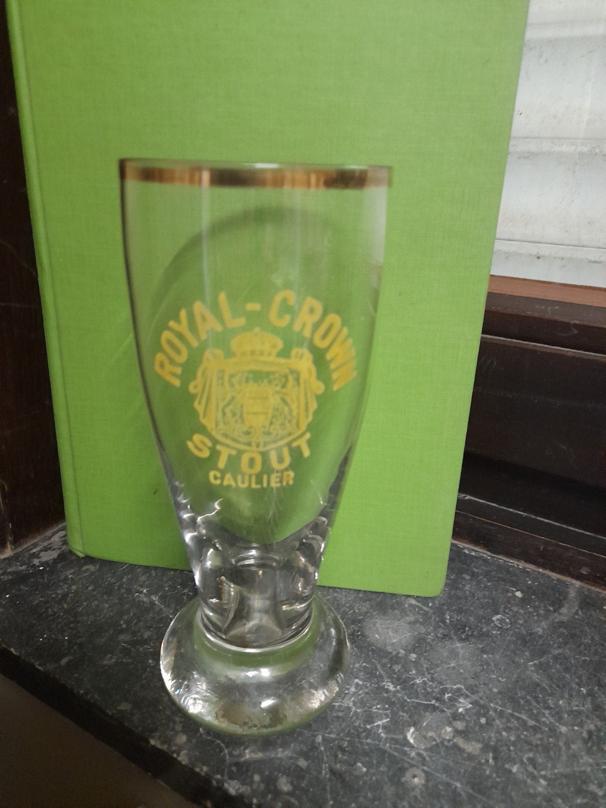 bierglas royal crown stout caulier, Verzamelen, Ophalen of Verzenden