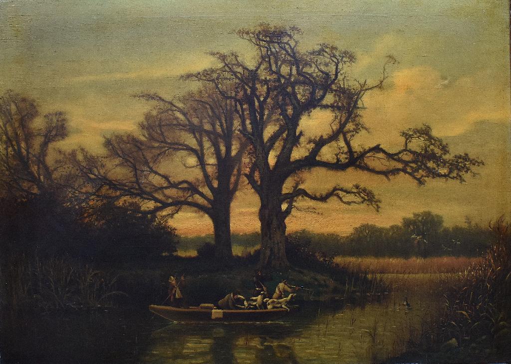 P. van Goossens 1877 = Grand paysage romantique., Enlèvement