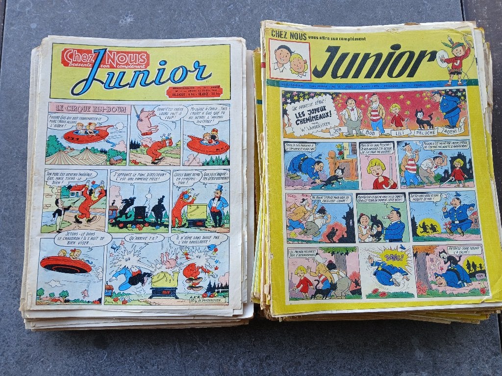 magazines "chez nous on vous... complément Junior" 1956-60, Enlèvement, Utilisé