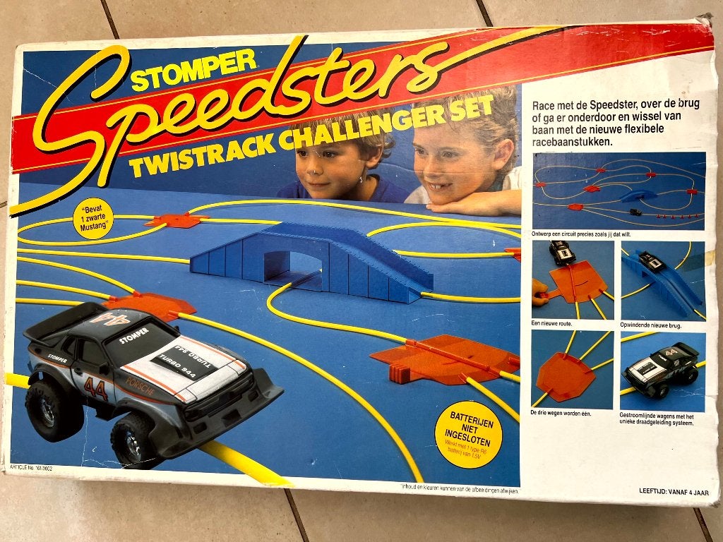 Circuit Schaper Stomper 1985 + Ford Mustang - 100% Compleet, Enfants & Bébés, Autres marques, Électrique, Enlèvement, À monter soi-même