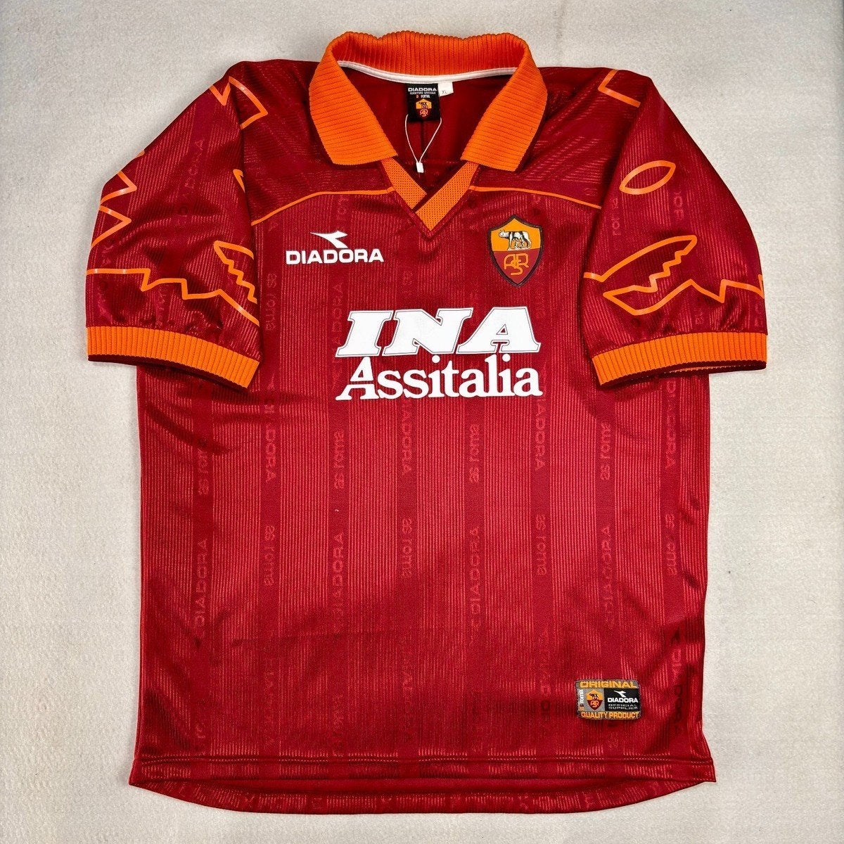AS Roma Totti Voetbal Thuisshirt Origineel 1999, Enlèvement ou Envoi