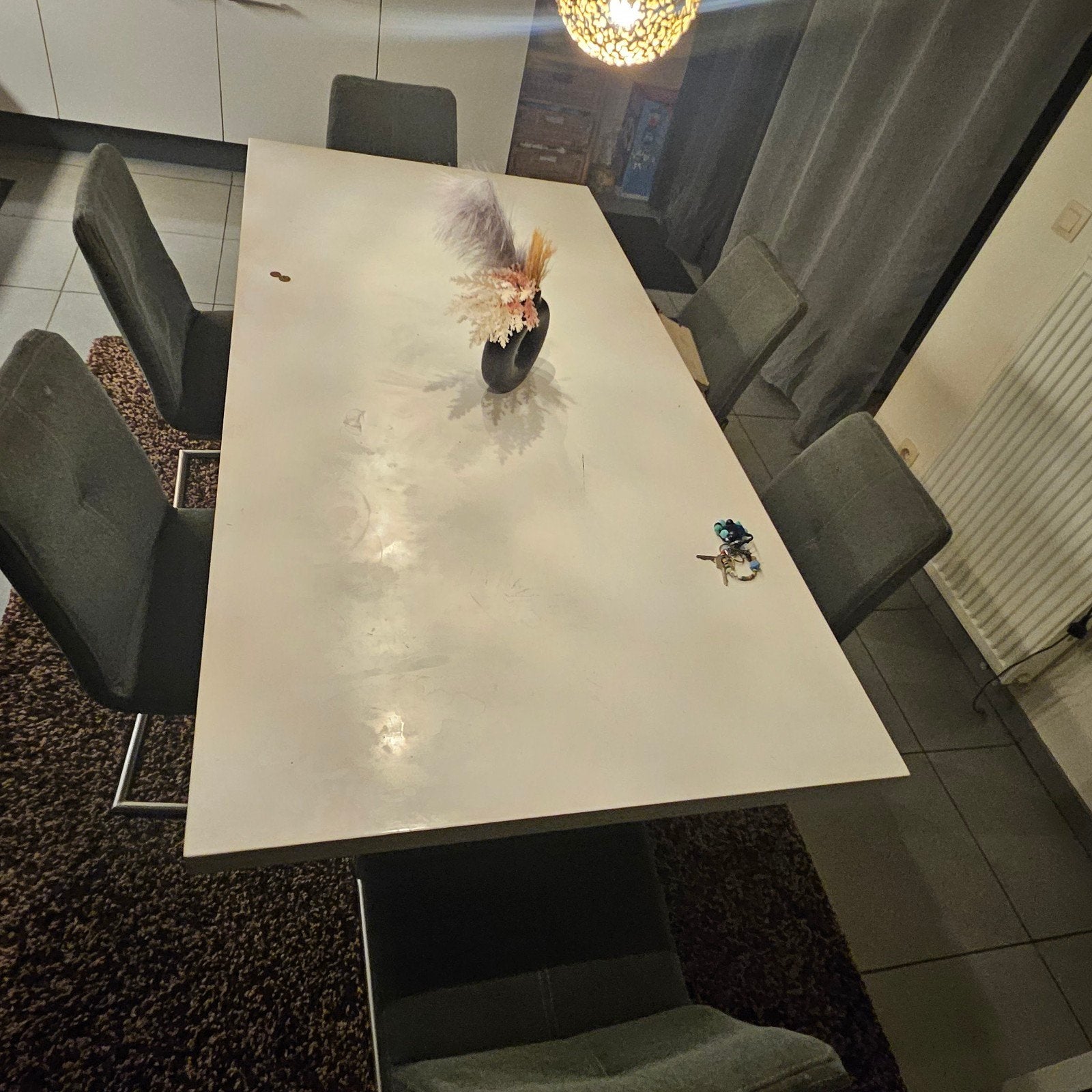 Eettafel met 6 stoelen., Tuin en Terras, Ophalen of Verzenden