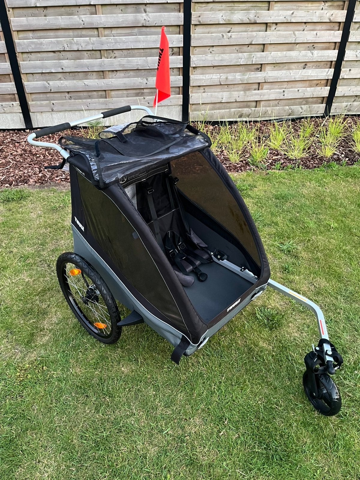 Thule Coaster XT zwart, Enlèvement, Comme neuf, Remorque pour enfant, Pliable