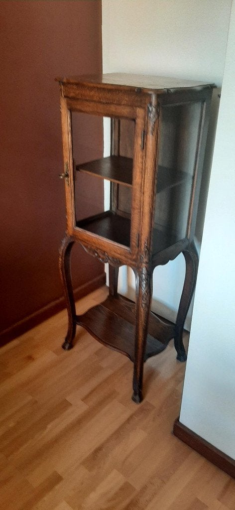 Petit meuble vitrine, Ancien, 25 à 50 cm, Avec porte(s), Enlèvement