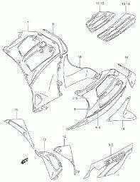 Capot latéral vert Suzuki RF 900 1997 94408-31E30-0WP, Motos, Enlèvement ou Envoi, Neuf
