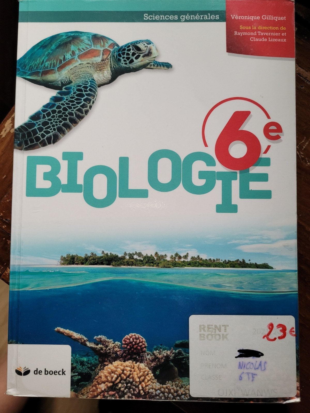 Biologie  6 sciences générales, Livres, Enlèvement, Comme neuf