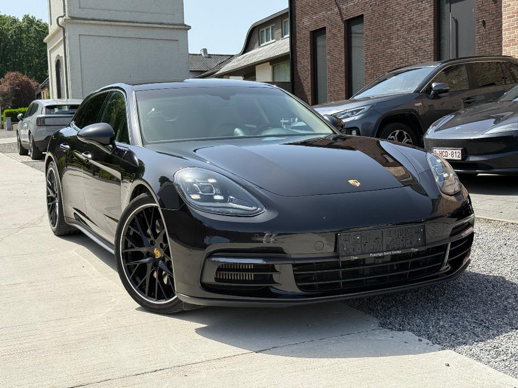 Porsche Panamera 4e Sport Turismo 2.9 V6 *360*Luchtvering, Auto's, Zwart, Leder, 5 deurs, Hybride Elektrisch/Benzine
