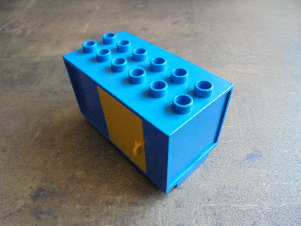 Lego Duplo Container 6x3 with Sliding Door (zie foto's), Enlèvement ou Envoi, Utilisé, Briques en vrac, Duplo