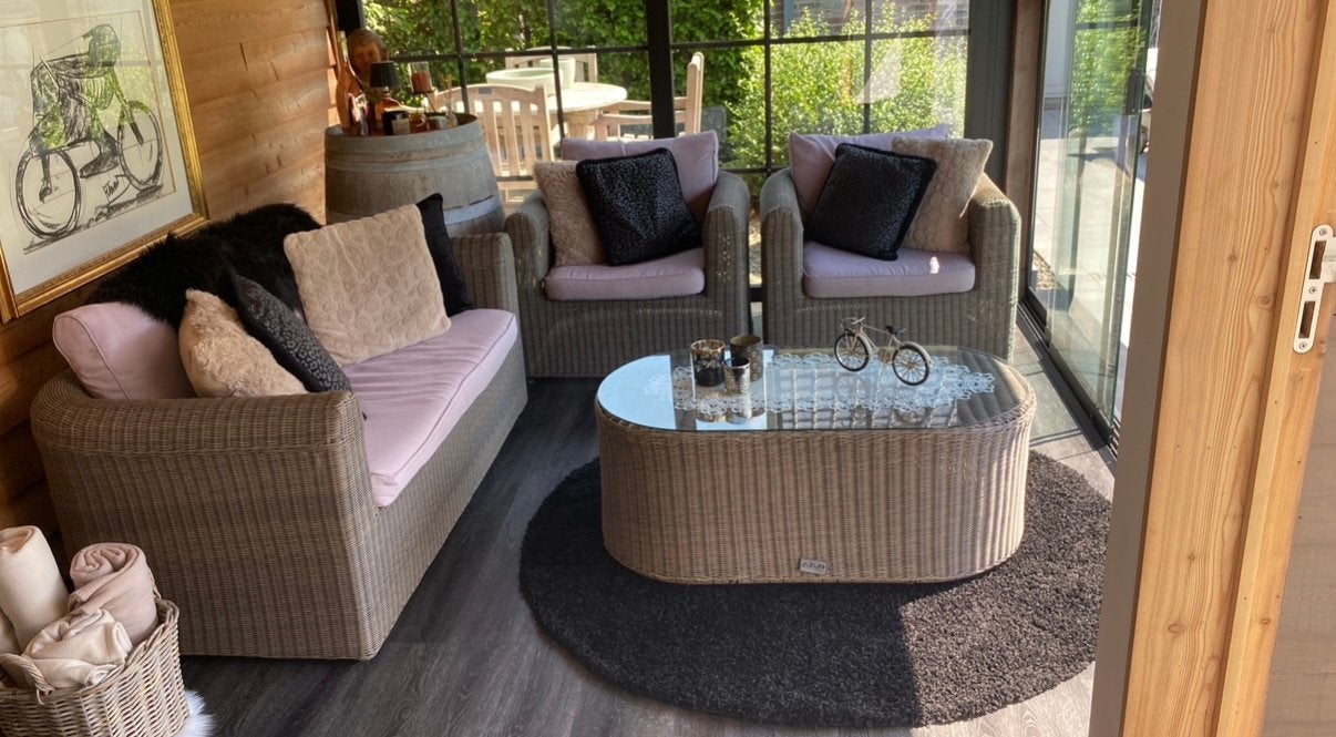Loungeset, Ophalen, Gebruikt, 6 zitplaatsen, Bank