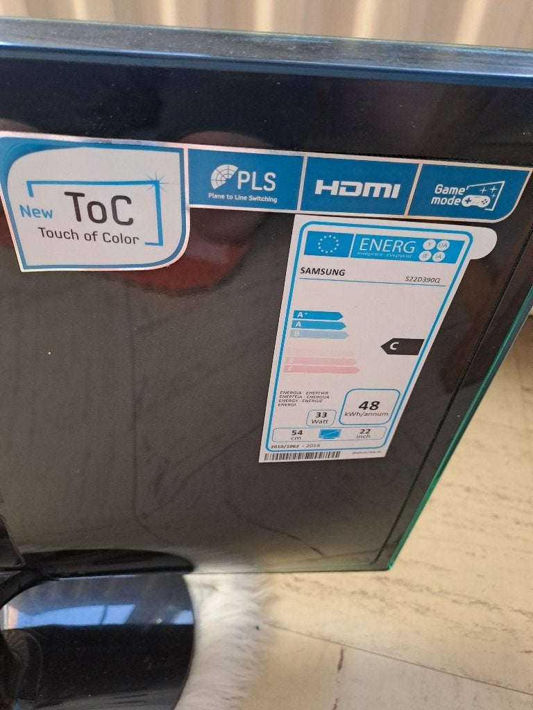 Computer scherm samsung 22 ", Gebruikt, Kantelbaar, Full HD, Samsung