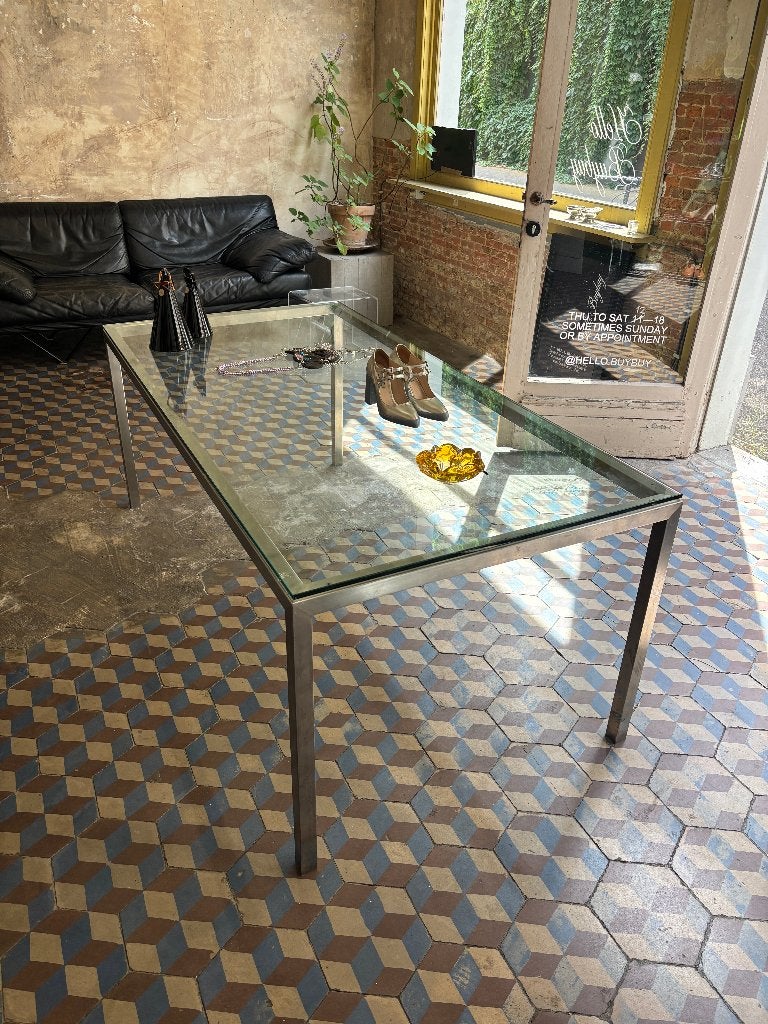 Glazen tafel, 150 à 200 cm, Cinq personnes ou plus, Verre, Enlèvement