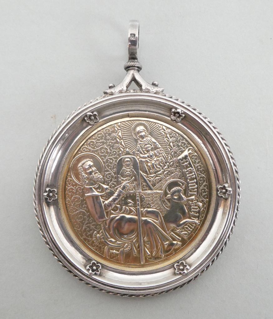 Zilveren medaille "de evangelist lucas schildert O.L.Vrouw", Ophalen