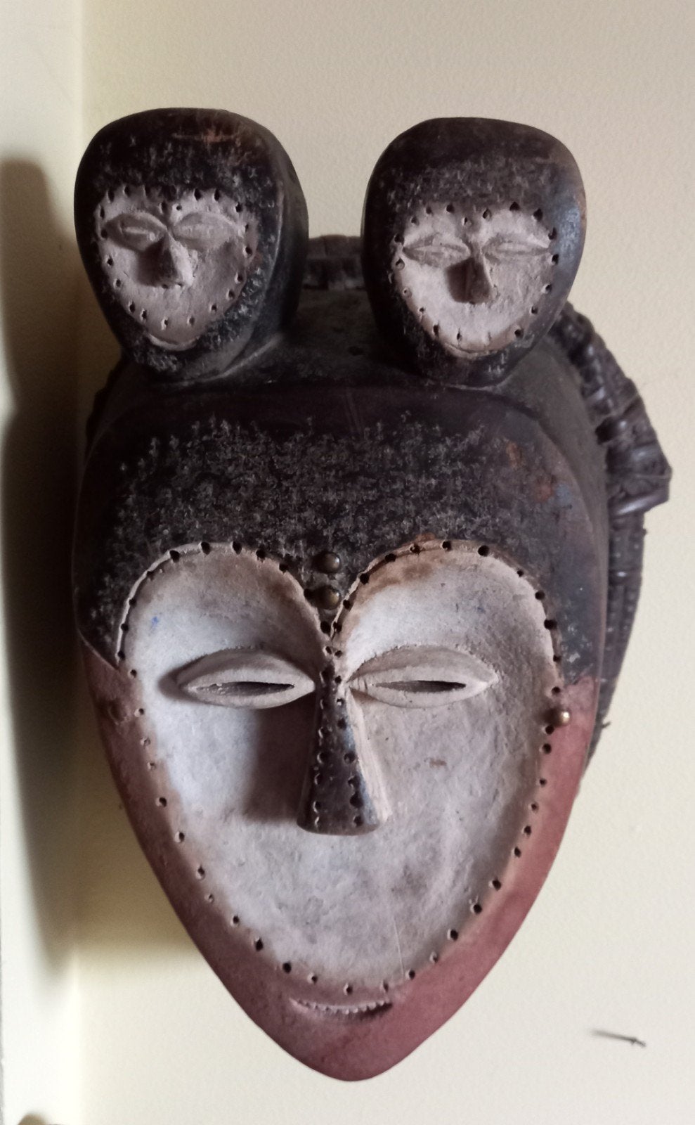 Afrikaans BAULE masker uit Ivoorkust, Ophalen of Verzenden
