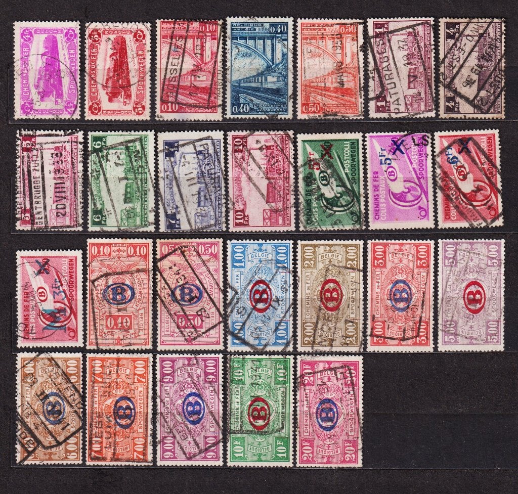 België Spoorwegzegels 1934-1940 gestempeld, Verzenden, Gestempeld, Gestempeld