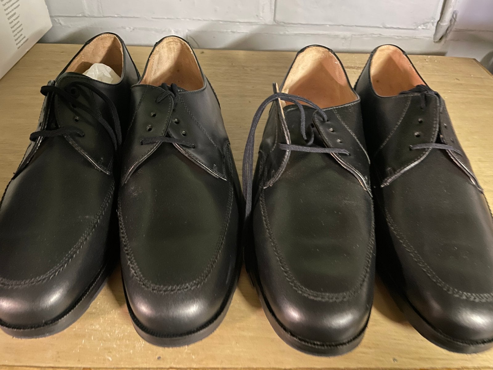 Zwarte lederen schoenen maat 45 NIEUW (3 paar), Ophalen, Zo goed als nieuw