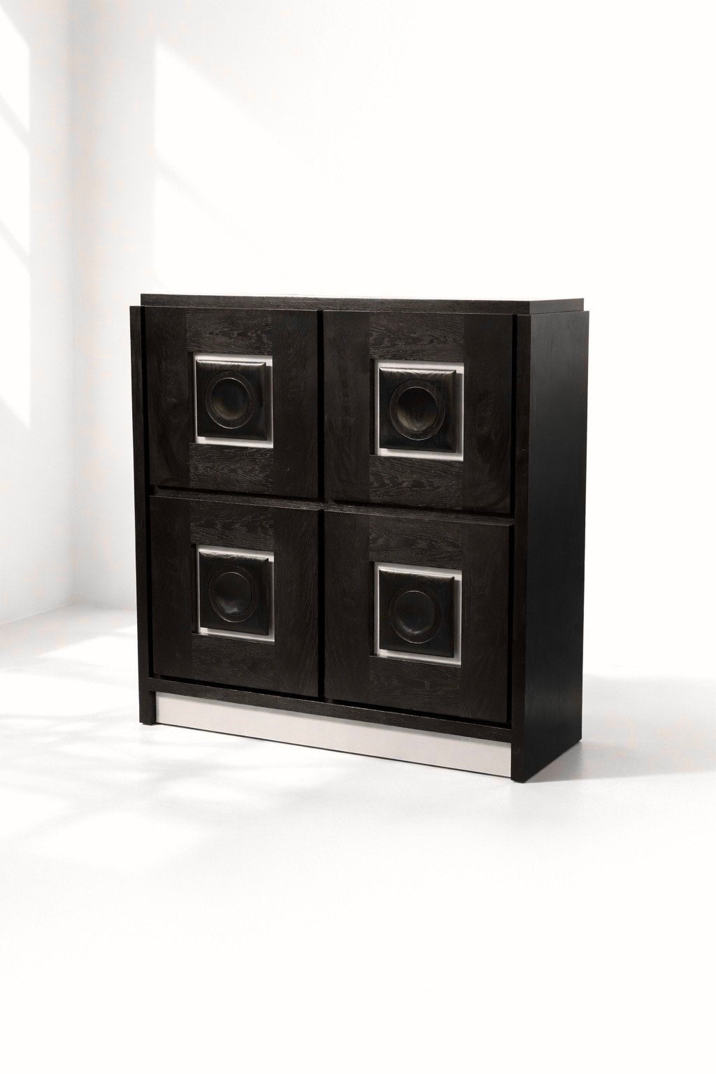 Vintage Brutalistisch Midcentury Highboard Barkast Wandkast, Huis en Inrichting, Ophalen of Verzenden, Zo goed als nieuw, Eikenhout