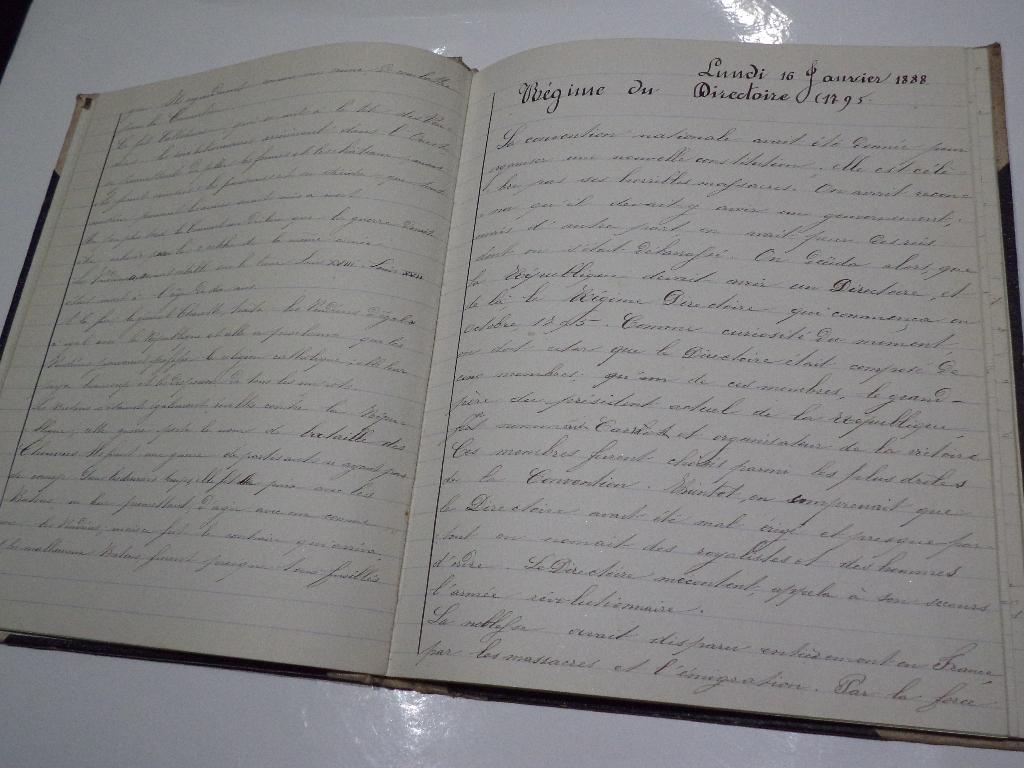 1887 handgeschreven geschiedenis France Russie Angleterre..., Enlèvement ou Envoi