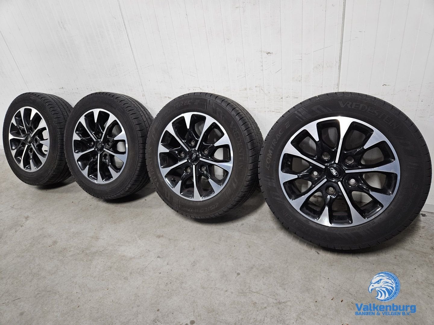 7-8mm! Originele Ford Transit Custom Sport 17 inch zwarte ve, Pneus et Jantes, 215 mm, Pneus été, 17 pouces