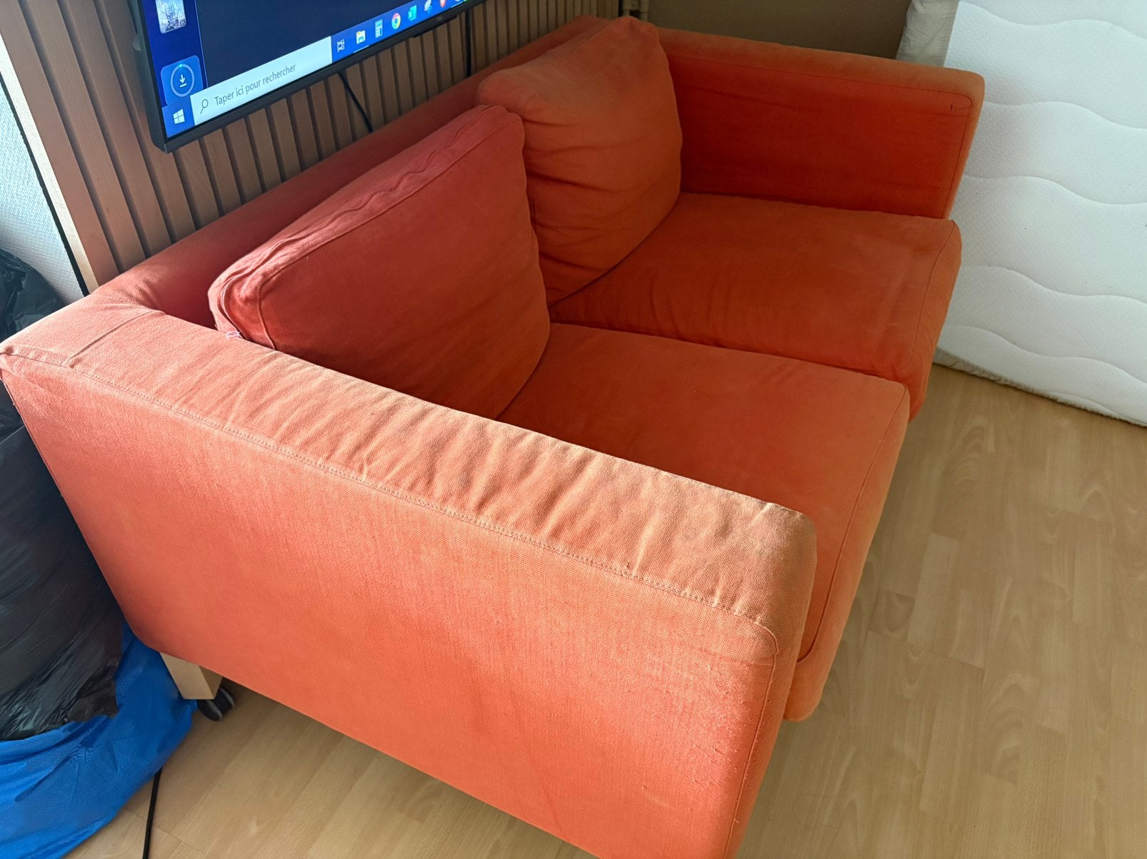 Canape sofa 2 places, 75 à 100 cm, 150 à 200 cm, Enlèvement, Utilisé