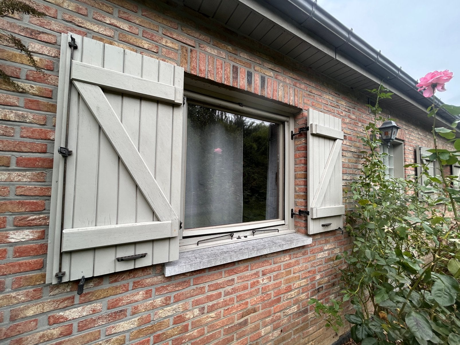 Serie de volets en bois à vendre, Enlèvement, Utilisé