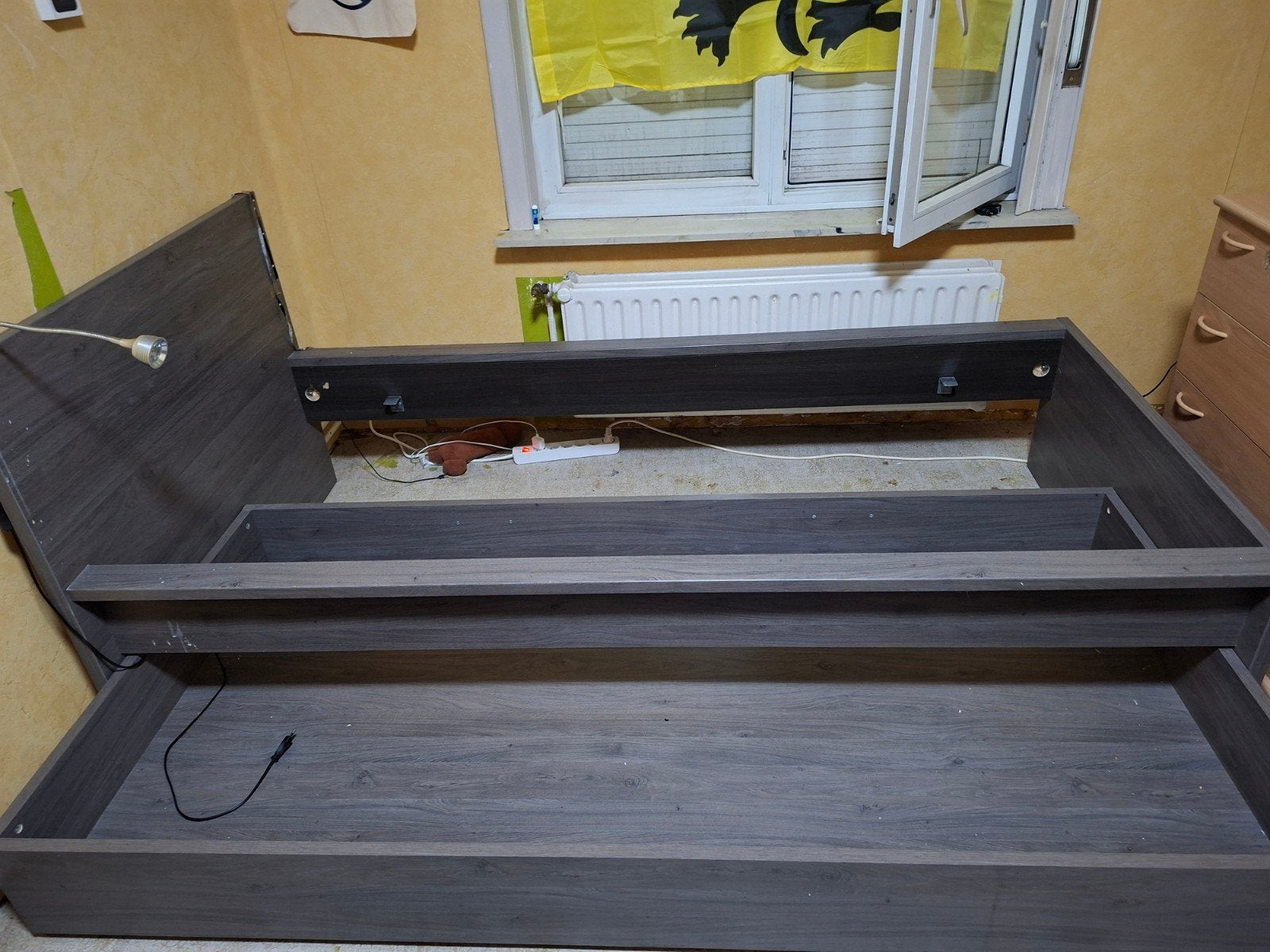 2 x beddenframe, Ophalen, Eenpersoons, 200 cm, 100 cm