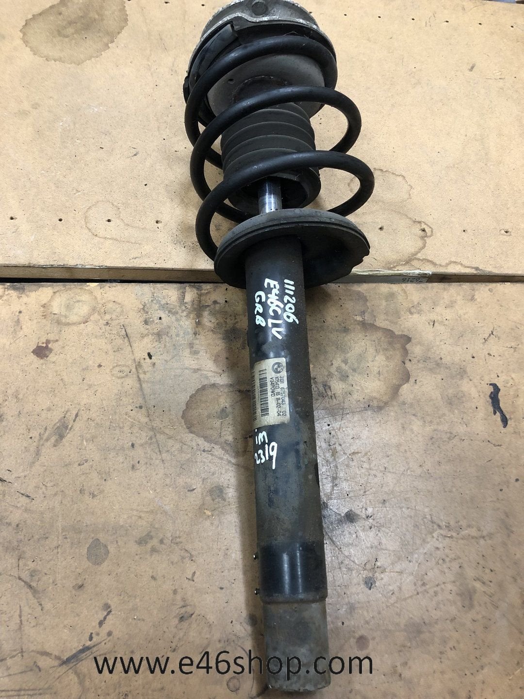 VEERPOOT SCHOKBREKER BMW 3 SERIE E46 LINKS OE 6757043, Gebruikt, -, -, Ophalen of Verzenden