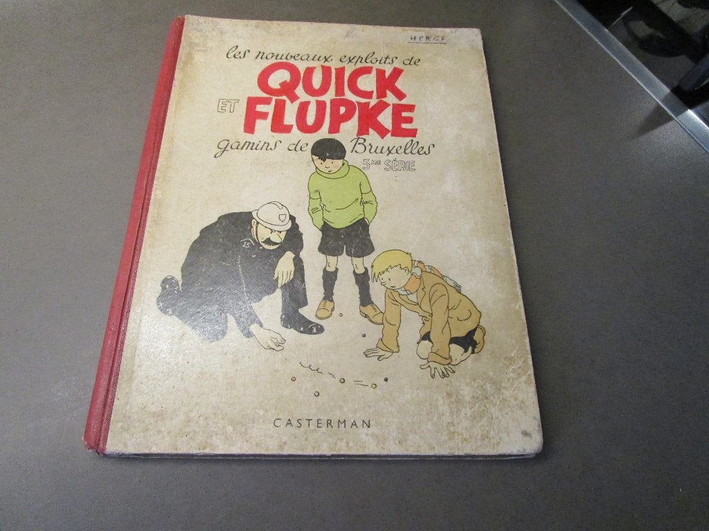 Extrêmement rare : Quick et Flupke - HC - 1942, Enlèvement ou Envoi, Une BD, Utilisé, Hergé