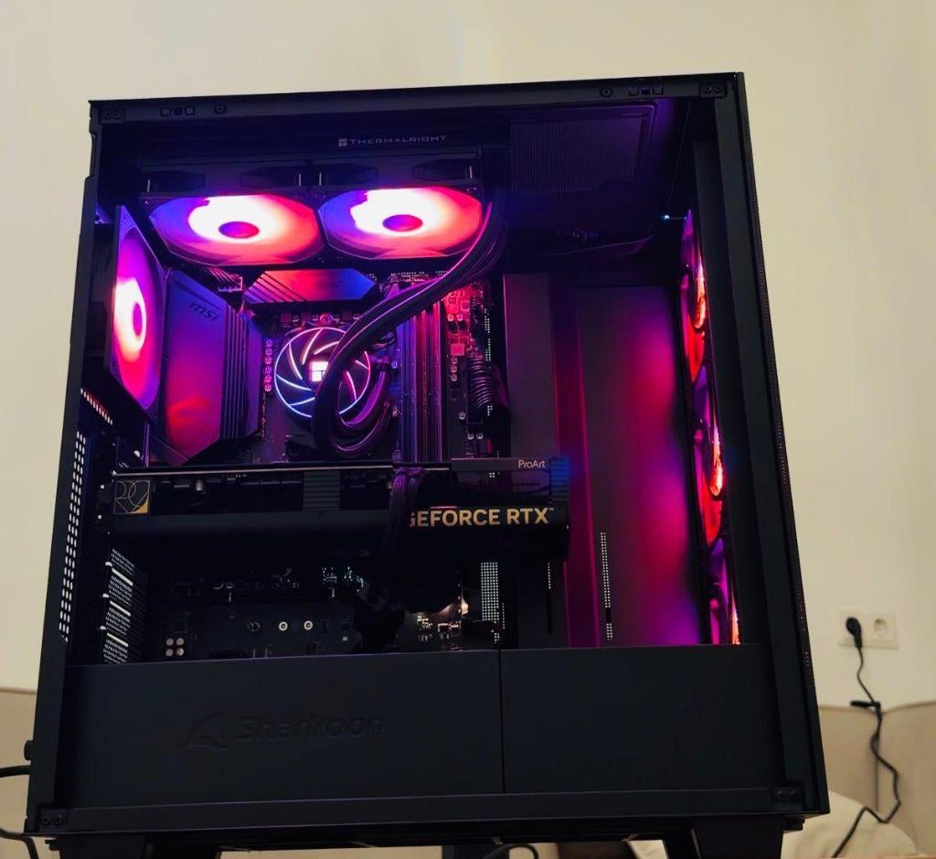Monster Gaming PC | watergekoelde Ryzen - RTX 4070 TI 12GB, Virtual Reality, Comme neuf, Enlèvement, SSD