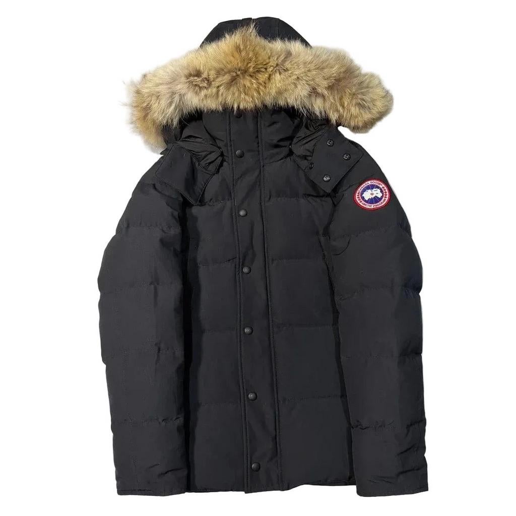 Canada Goose dikke jas nieuw zwart en rood logo alle maten, Kleding | Heren, Ophalen of Verzenden