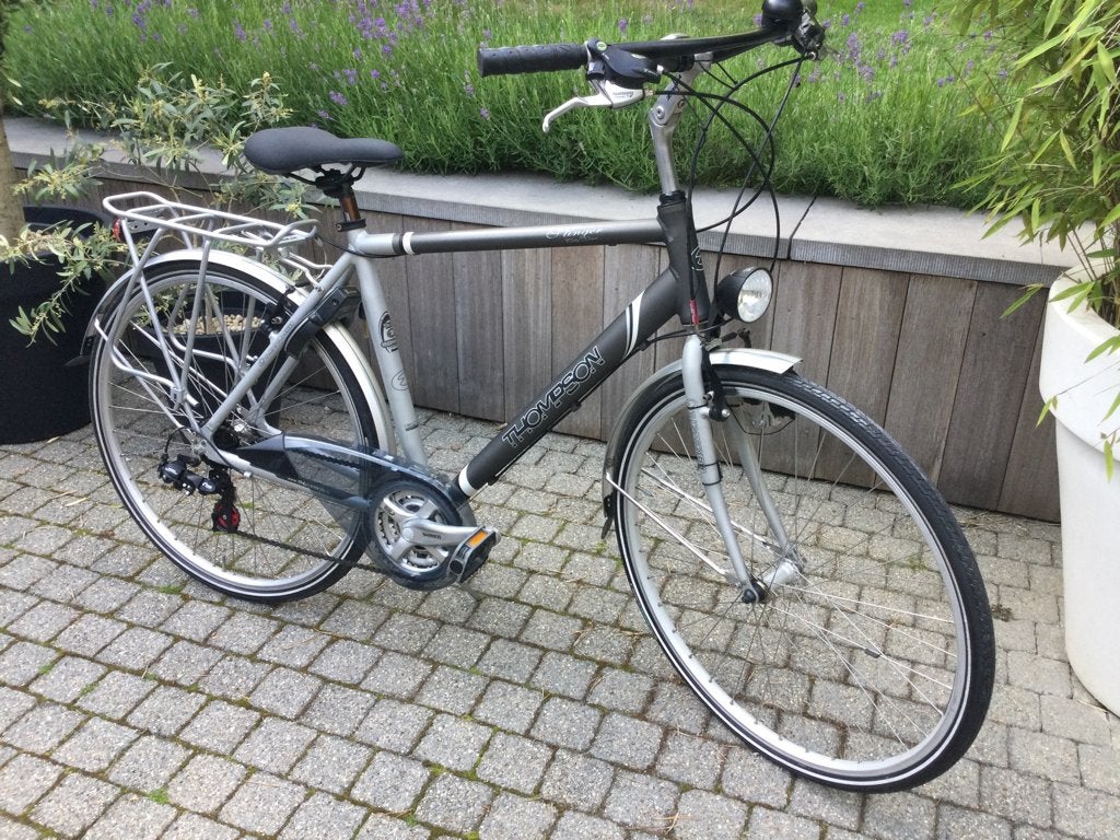 Nieuwstaat herenfiets Thompson maat 54, Autres marques, Vitesses, Frein sur jante, Comme neuf